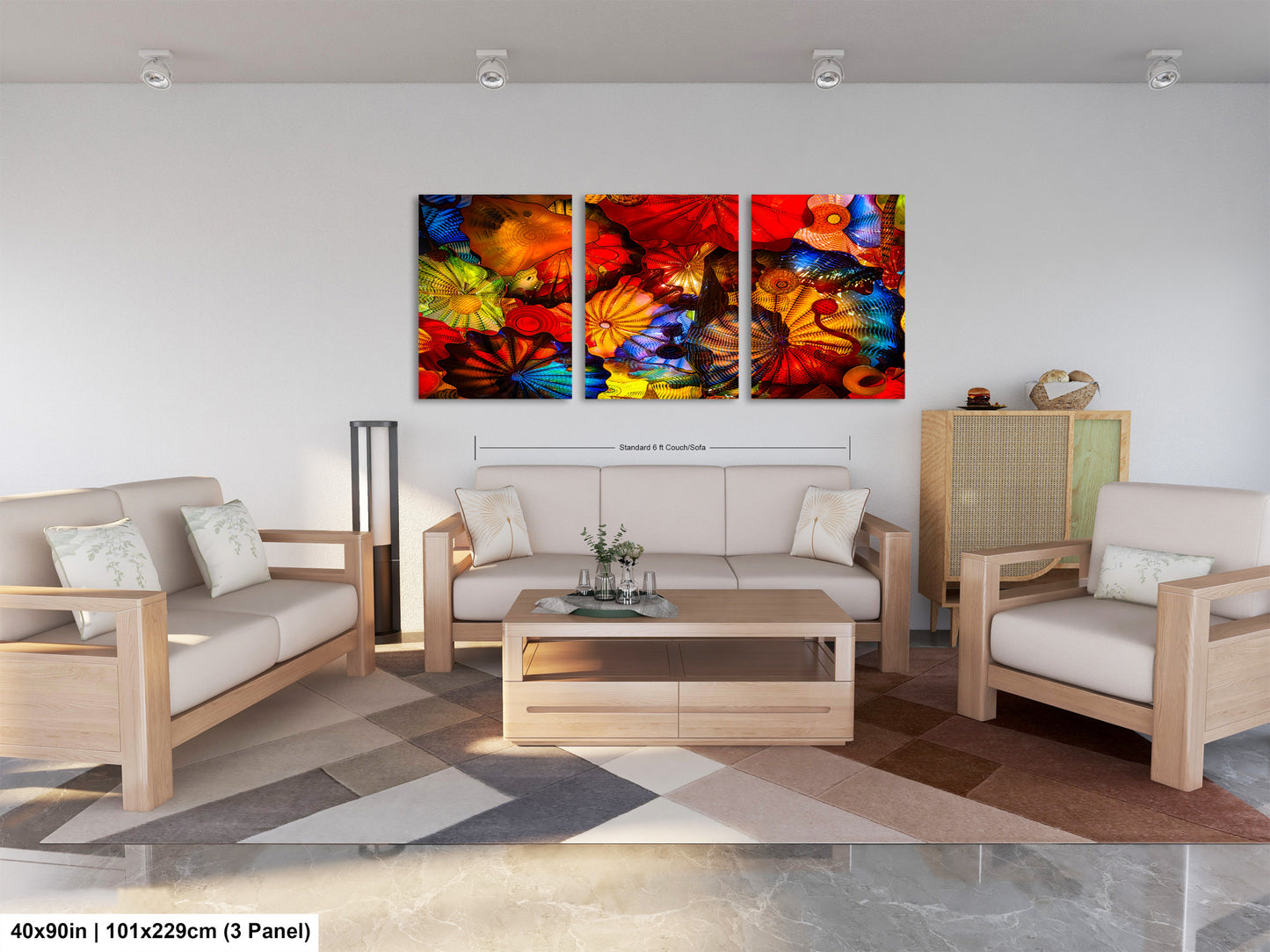 Color Glass Flowers Print, Chihuly Glass Wall Art, Home Decoration, House Warming Gift, Interior Design Ideas, Abstract Art, Urban Art