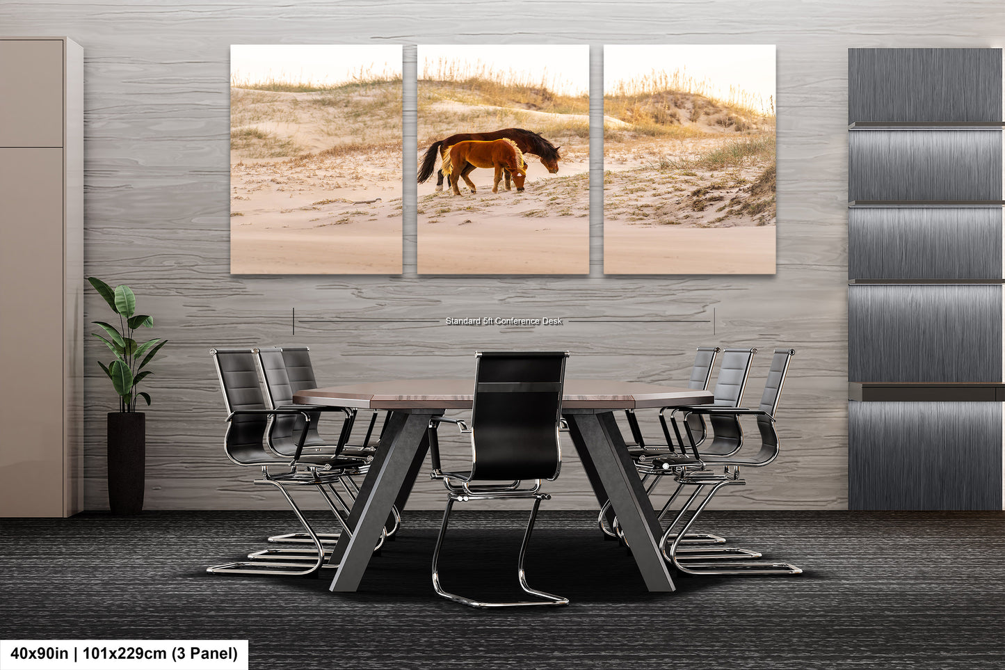 Wild Mustang Horses Mother and Baby Sunset / Fine Art Print / Canvas / Acrylic / Metal / Photography