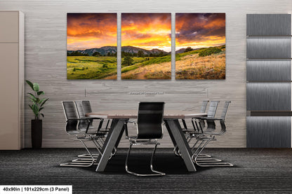Boulder Flatirons Sunset, Photo, Wall Art, Boulder, Colorado, Canvas Print, Wall Decor, Metal Print, CU Buffs, Mountains