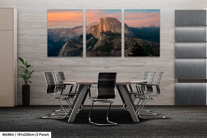 Yosemite National Park, Half Dome Sunset, California Mountain Landscape Print, Wall Decor for Home,Living Room, Bedroom, and Office