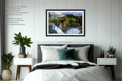 Crystal Mill landscape picture, Aspen Colorado, Carbondale Colorado, Crystal Mill in spring, Colorado wall art, mountain wall art, man cave