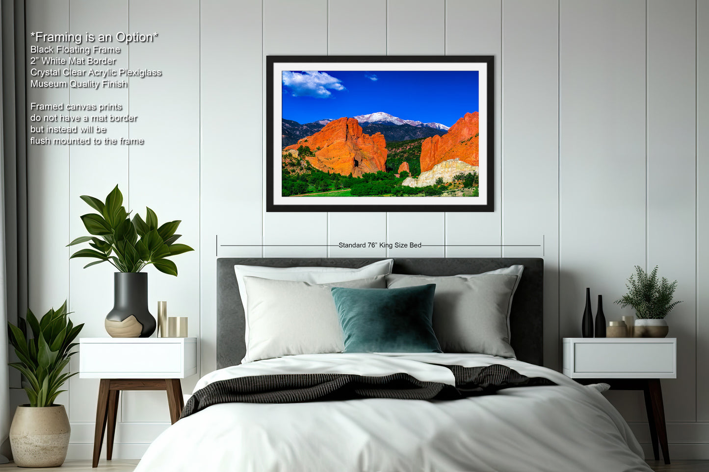 Garden of the god's picture, Pikes Peak print, Colorado Springs canvas, Colorado Springs wall art, 