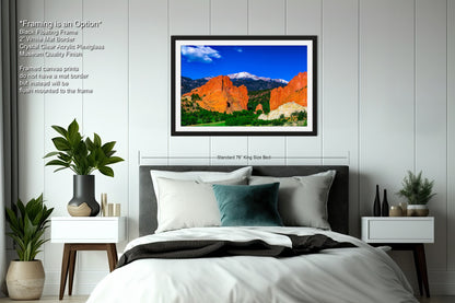 Garden of the god's picture, Pikes Peak print, Colorado Springs canvas, Colorado Springs wall art, 