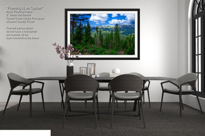 Breckenridge Colorado summertime picture, Breckenridge wall art, wildflowers of Colorado, mountain wall art, extra large wall art