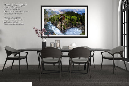 Crystal Mill landscape picture, Aspen Colorado, Carbondale Colorado, Crystal Mill in spring, Colorado wall art, mountain wall art, man cave