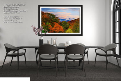 Blue ridge mountains fall picture, Smoky mountains autumn landscape, North Carolina mountains, Appalachia, Smoky mountain art, triptych