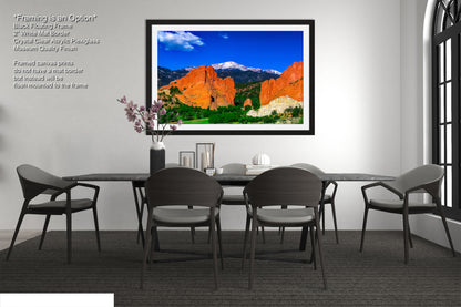 Garden of the god's picture, Pikes Peak print, Colorado Springs canvas, Colorado Springs wall art, 
