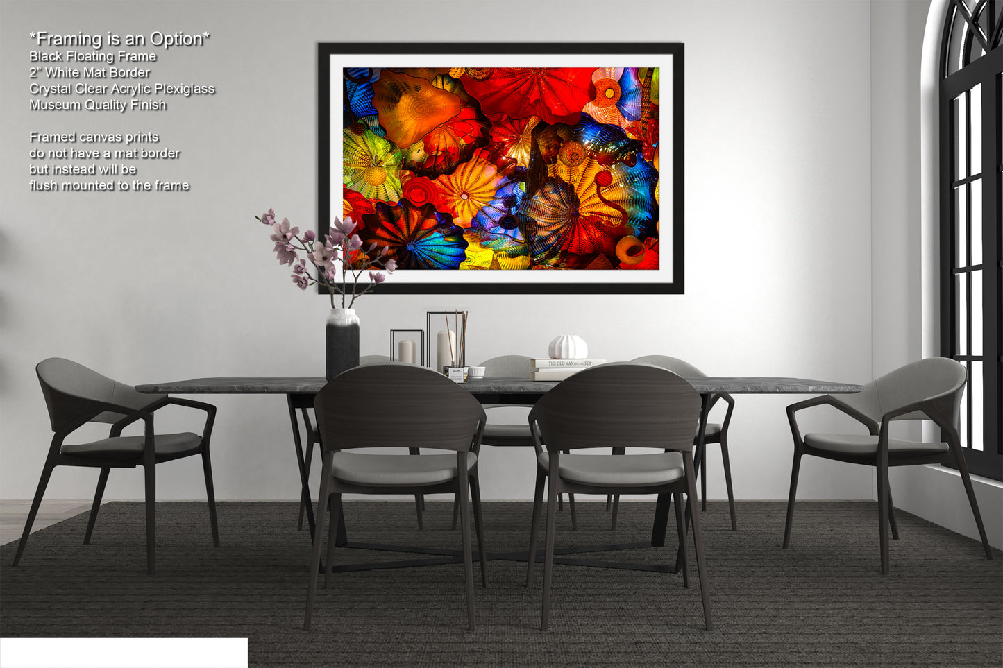 Color Glass Flowers Print, Chihuly Glass Wall Art, Home Decoration, House Warming Gift, Interior Design Ideas, Abstract Art, Urban Art