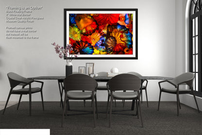 Color Glass Flowers Print, Chihuly Glass Wall Art, Home Decoration, House Warming Gift, Interior Design Ideas, Abstract Art, Urban Art