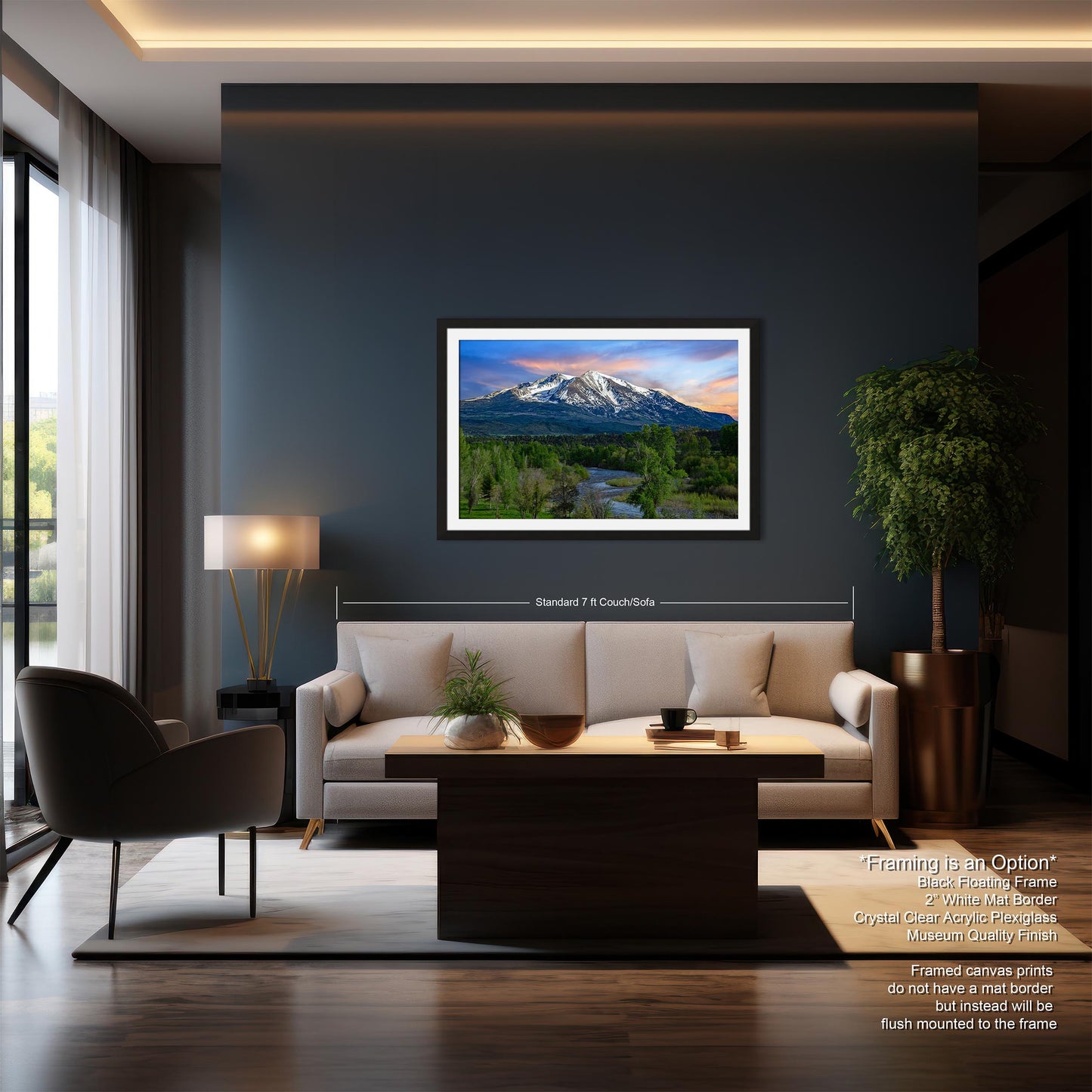 Mt. Sopris landscape picture, Aspen Colorado, Carbondale Colorado, Mount Sopris, Colorado wall art, mountain wall art, man cave art