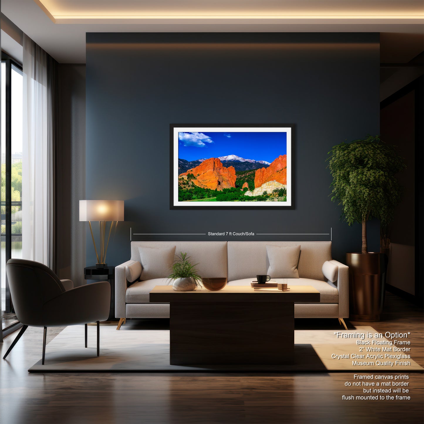 Garden of the god's picture, Pikes Peak print, Colorado Springs canvas, Colorado Springs wall art, 