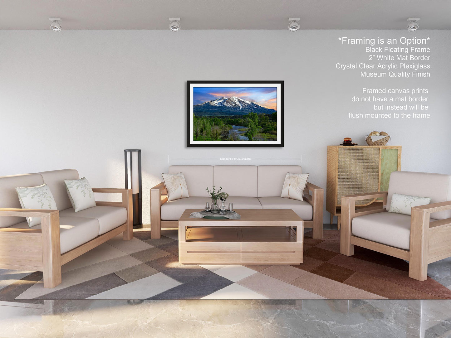 Mt. Sopris landscape picture, Aspen Colorado, Carbondale Colorado, Mount Sopris, Colorado wall art, mountain wall art, man cave art