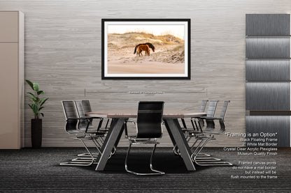 Wild Mustang Horses Mother and Baby Sunset / Fine Art Print / Canvas / Acrylic / Metal / Photography