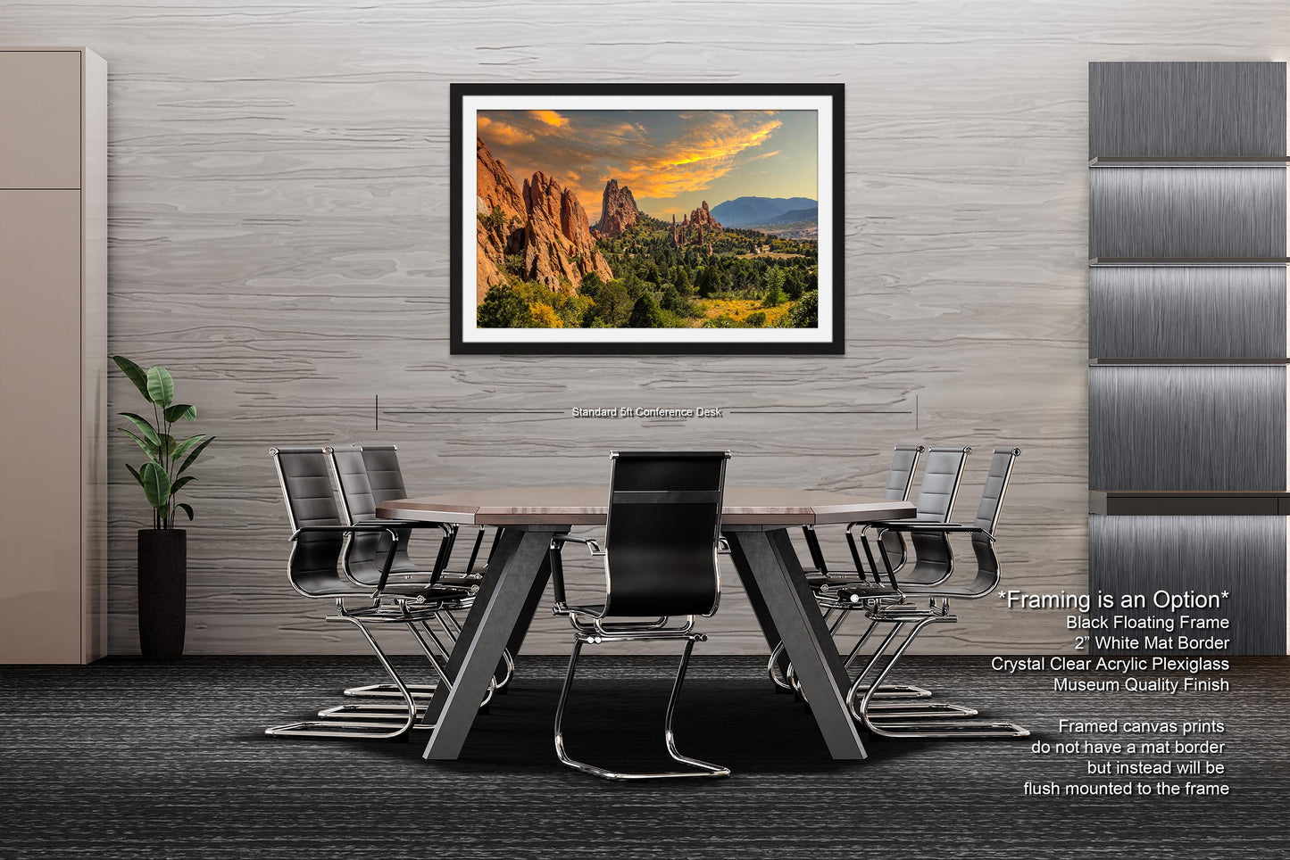 Divine Encounters: Garden of the Gods Wall Art Colorado Springs Landscape Photography Canvas Metal Print