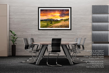 Boulder Flatirons Sunset, Photo, Wall Art, Boulder, Colorado, Canvas Print, Wall Decor, Metal Print, CU Buffs, Mountains