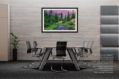 Rocky Mountain National Park wall art, summer in Estes Park, Colorado wall art, mountain stream, large framed art work