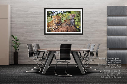 Leopard Mother with Cubs African Safari