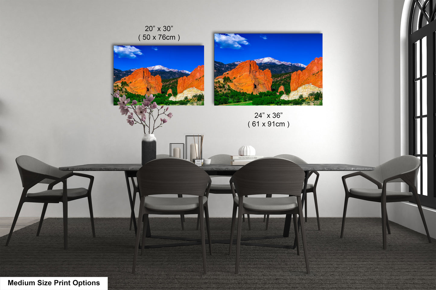 Garden of the god's picture, Pikes Peak print, Colorado Springs canvas, Colorado Springs wall art, 