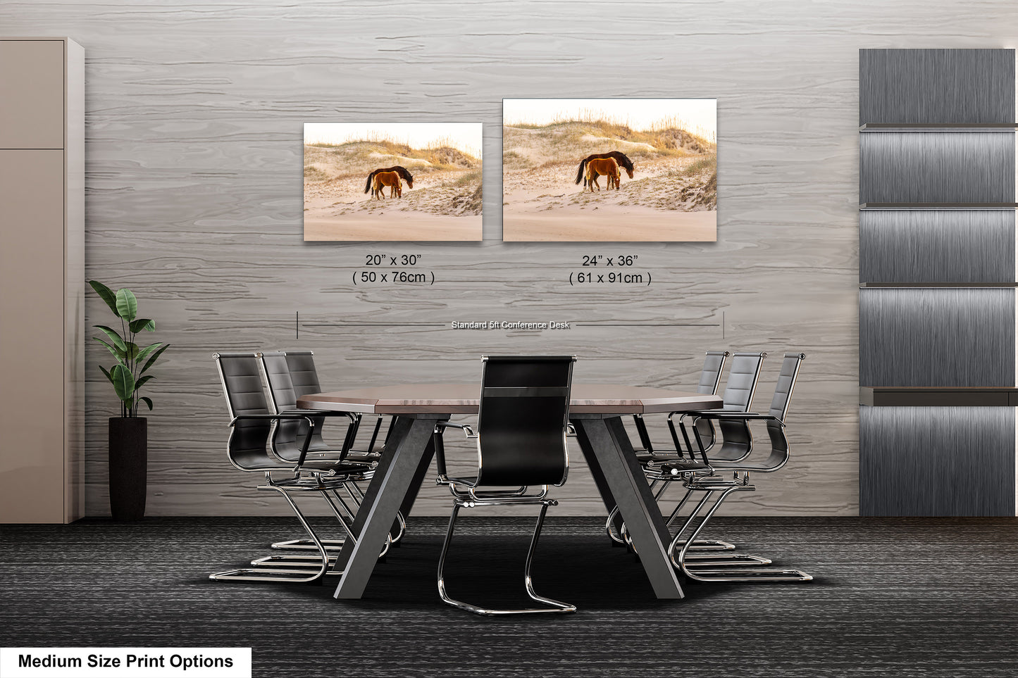 Wild Mustang Horses Mother and Baby Sunset / Fine Art Print / Canvas / Acrylic / Metal / Photography