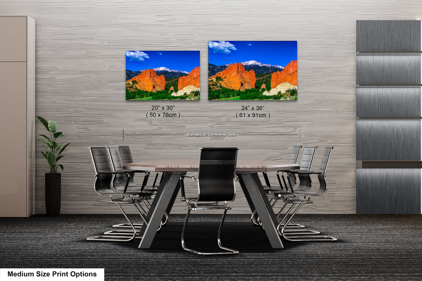 Garden of the god's picture, Pikes Peak print, Colorado Springs canvas, Colorado Springs wall art, 