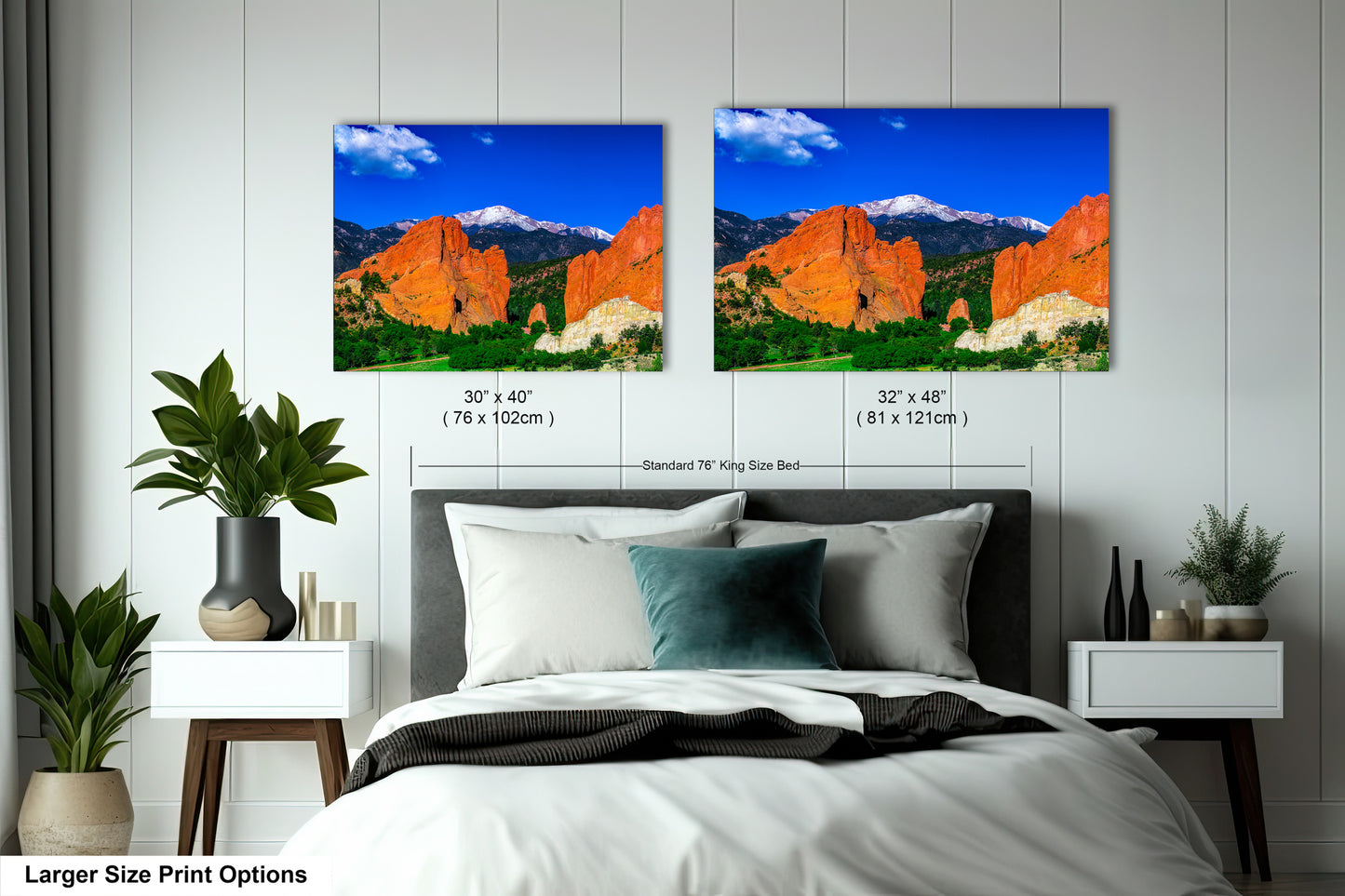 Garden of the god's picture, Pikes Peak print, Colorado Springs canvas, Colorado Springs wall art, 