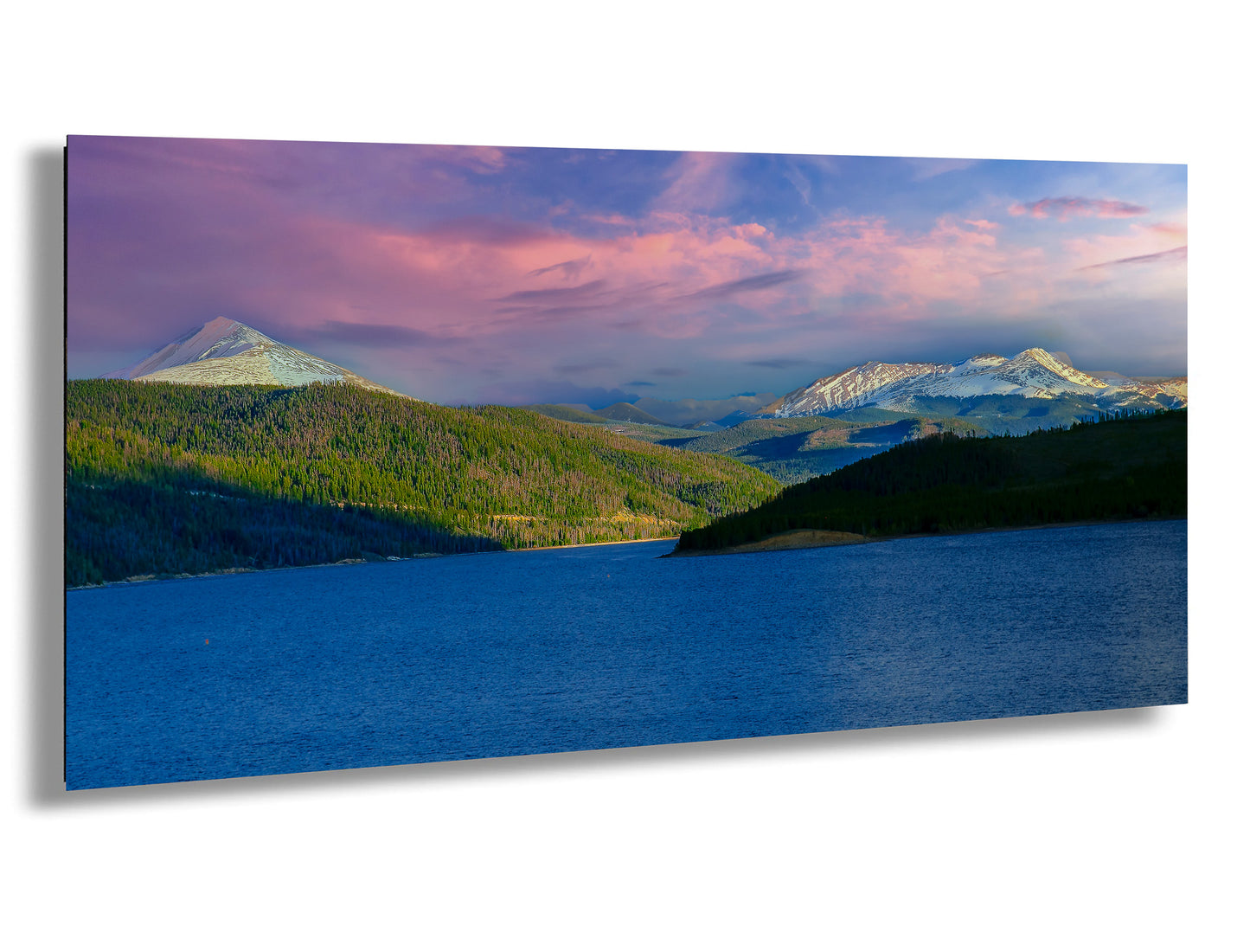 Lake Dillon panorama picture, Breckenridge, Colorado wall art, mountain lake, Frisco Colorado, extra large wall art, mountains