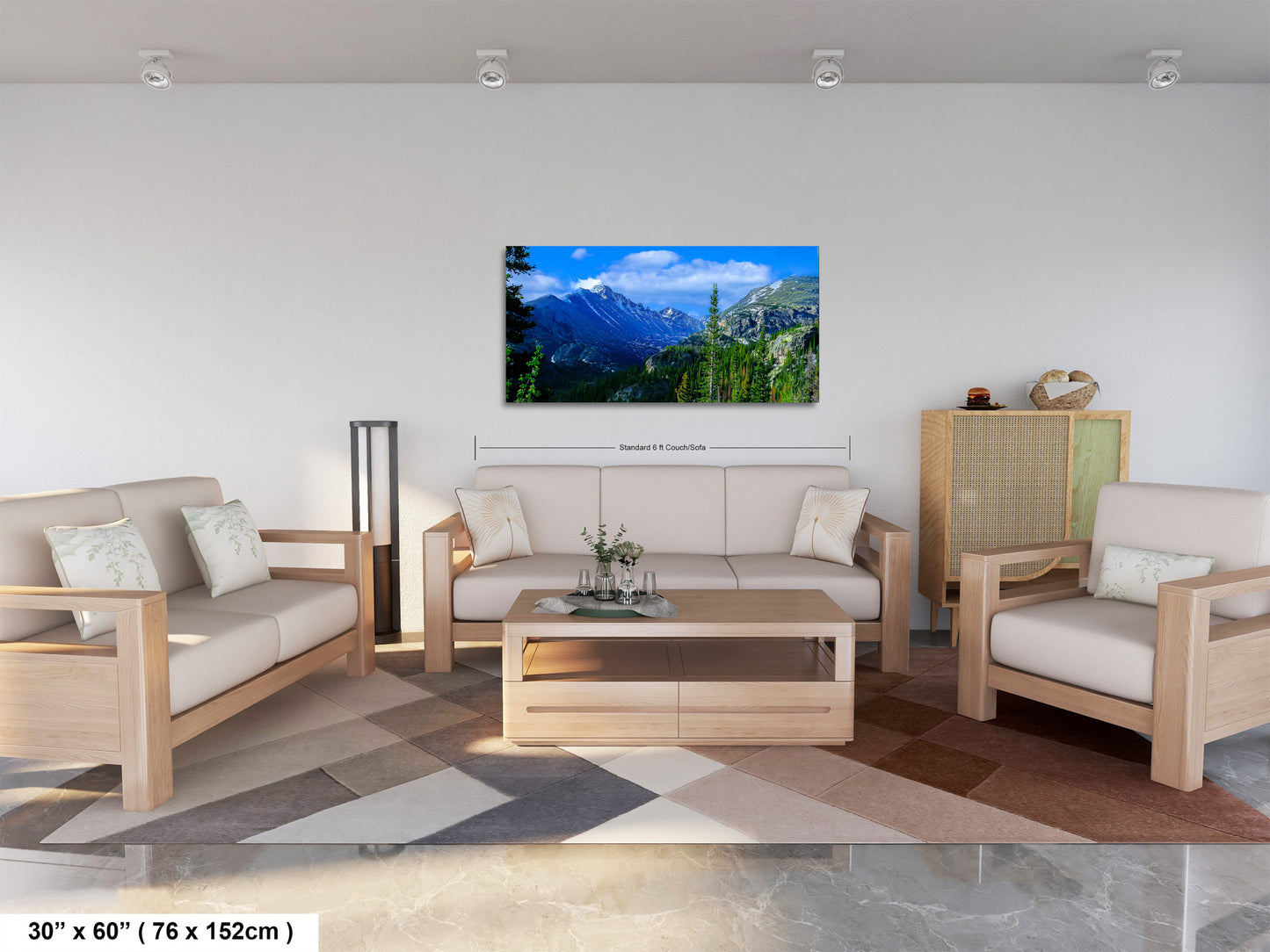 Rocky Mountain National Park panoramic picture, large panoramic art, Longs Peak Colorado, Estes Park wall art, national park panorama,