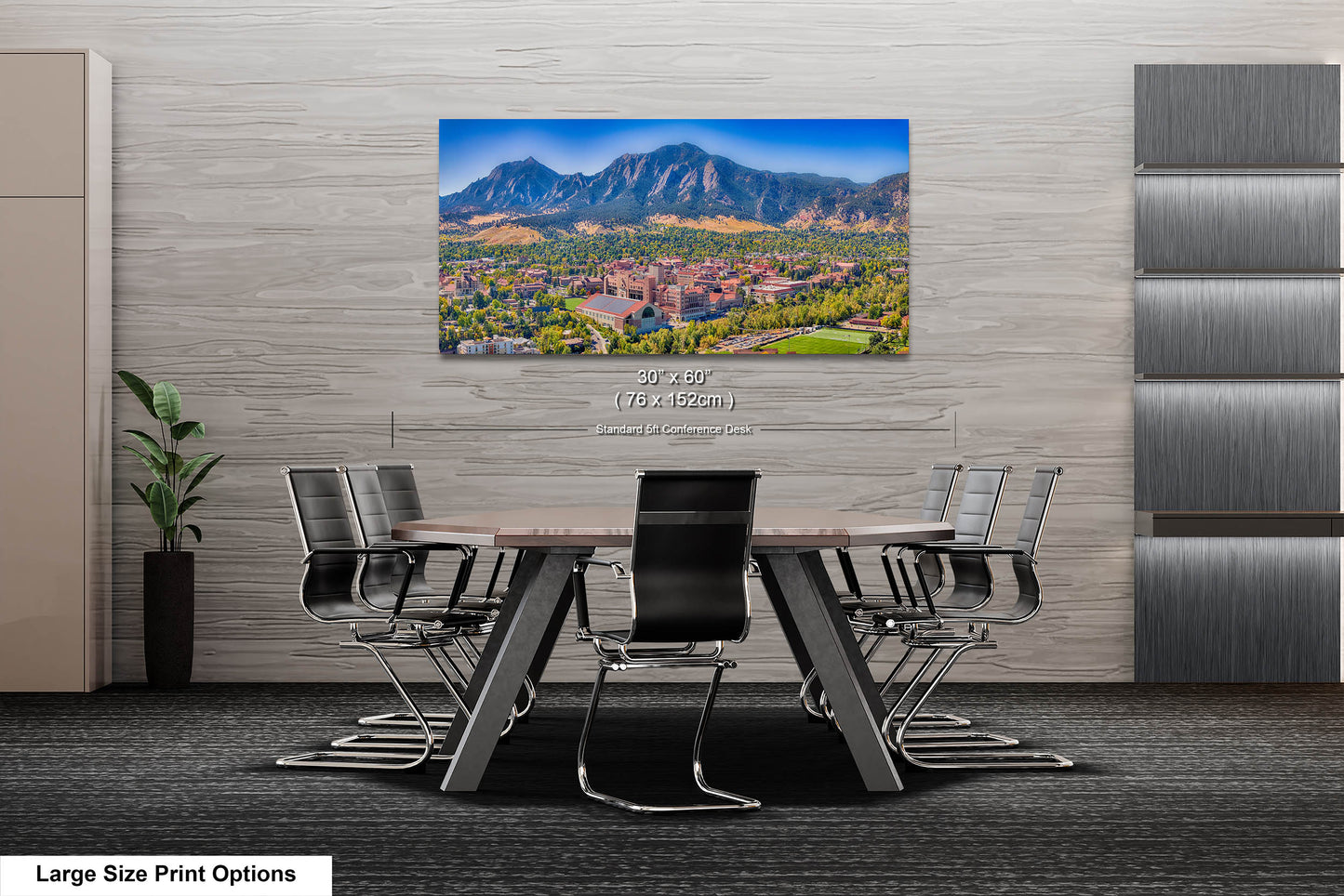 Folsom Field, Boulder Colorado Mountainscape