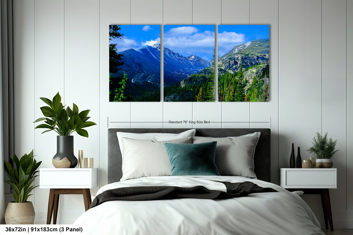 Rocky Mountain National Park panoramic picture, large panoramic art, Longs Peak Colorado, Estes Park wall art, national park panorama,