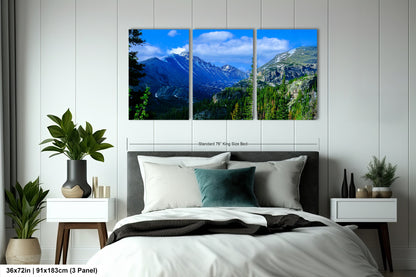 Rocky Mountain National Park panoramic picture, large panoramic art, Longs Peak Colorado, Estes Park wall art, national park panorama,