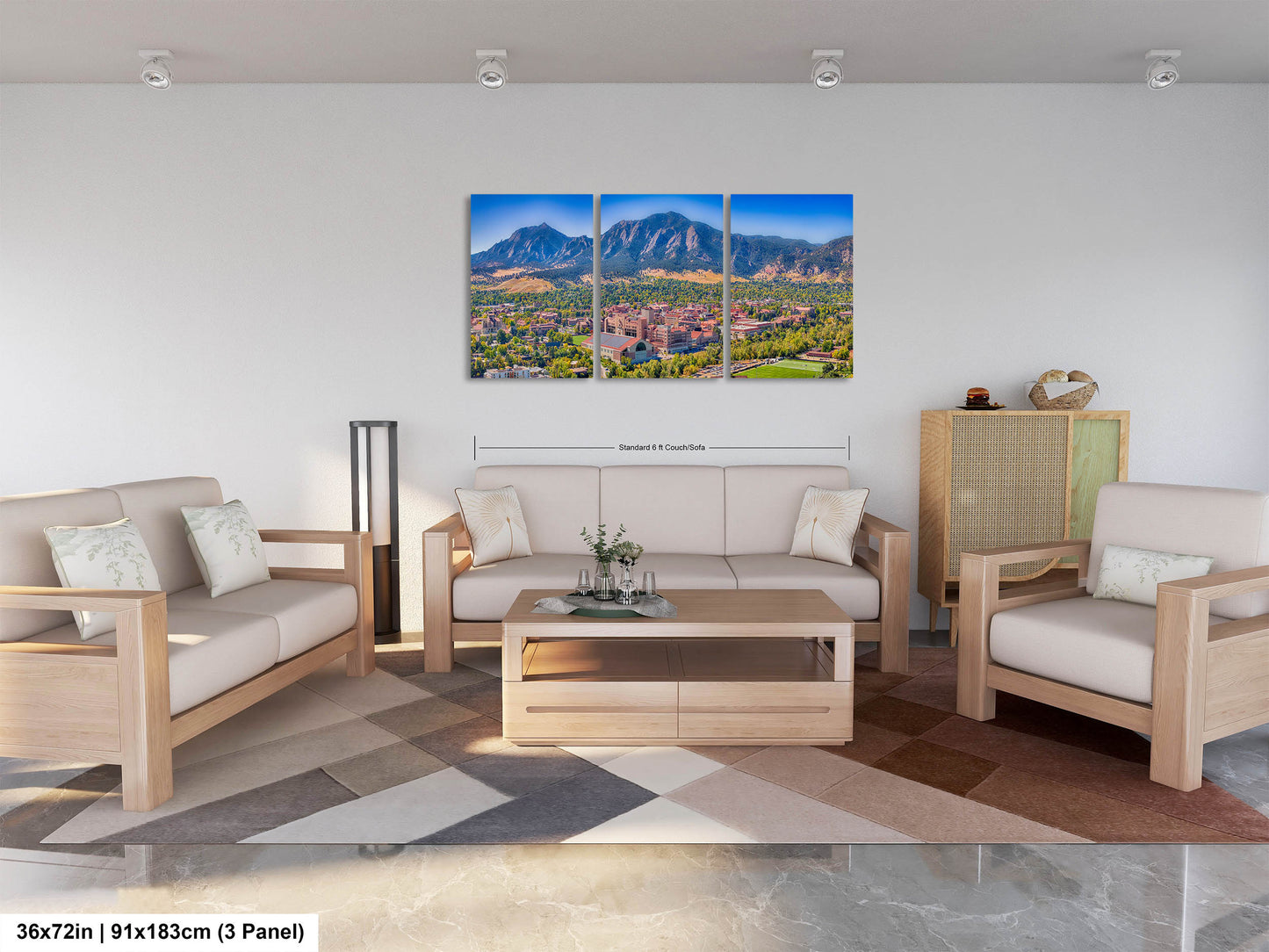 Folsom Field, Boulder Colorado Mountainscape
