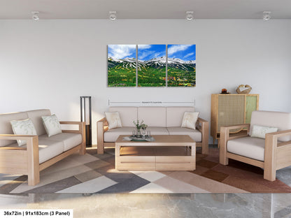Breckenridge ski resort picture, Breckenridge Colorado wall art, Breckenridge in early summer, extra large wall art, Colorado ski,