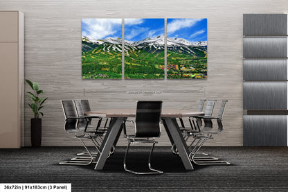 Breckenridge ski resort picture, Breckenridge Colorado wall art, Breckenridge in early summer, extra large wall art, Colorado ski,