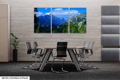 Rocky Mountain National Park panoramic picture, large panoramic art, Longs Peak Colorado, Estes Park wall art, national park panorama,