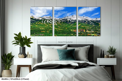 Breckenridge ski resort picture, Breckenridge Colorado wall art, Breckenridge in early summer, extra large wall art, Colorado ski,