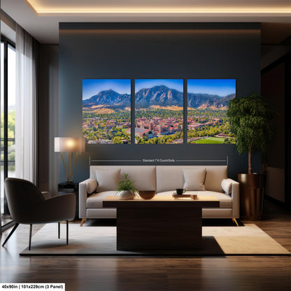 Folsom Field, Boulder Colorado Mountainscape