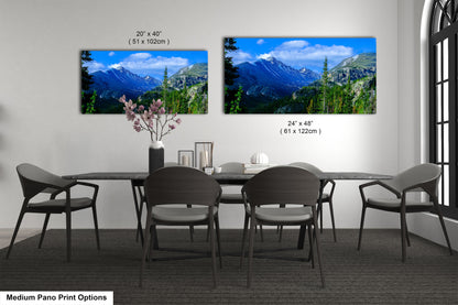 Rocky Mountain National Park panoramic picture, large panoramic art, Longs Peak Colorado, Estes Park wall art, national park panorama,