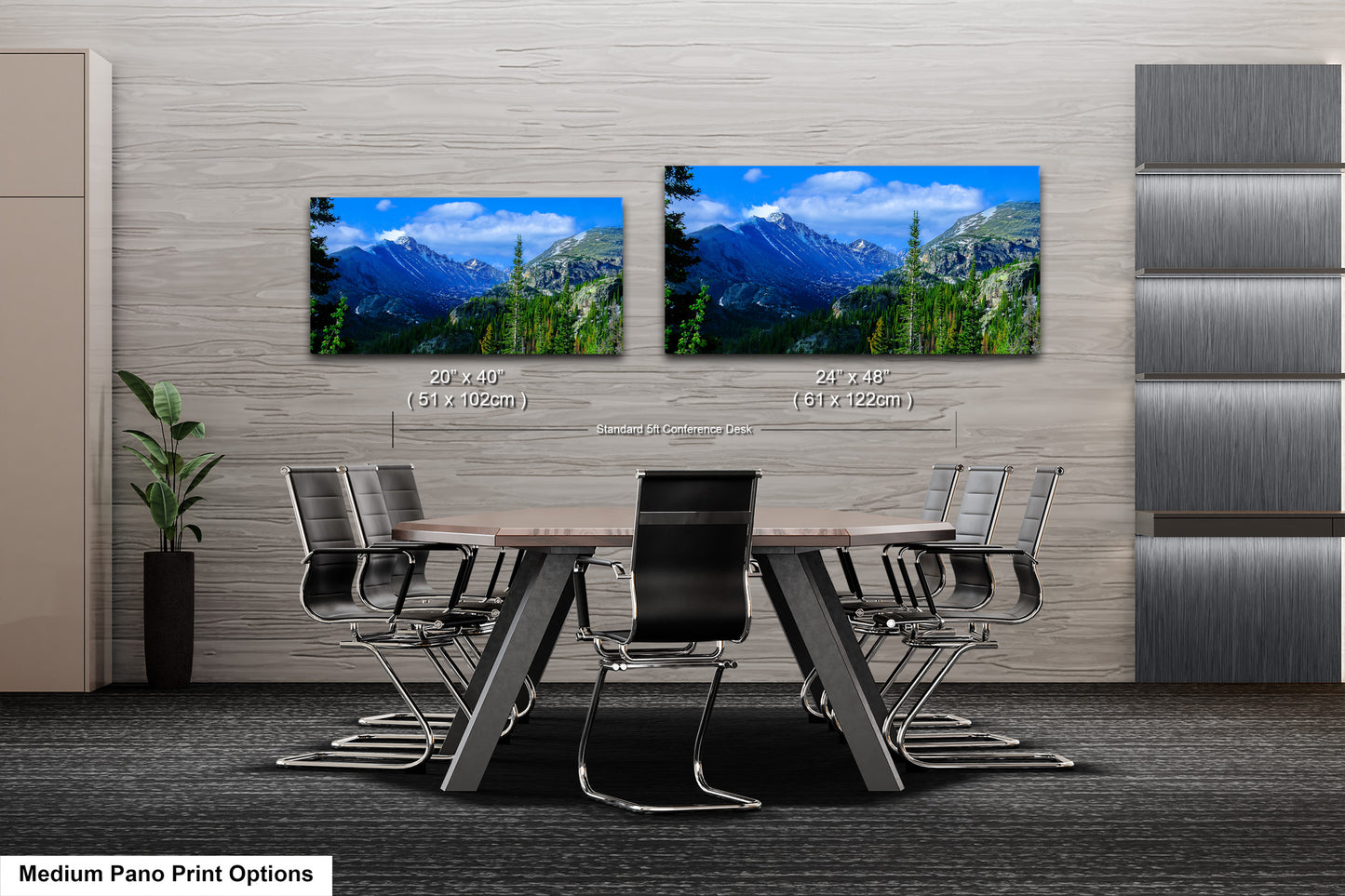 Rocky Mountain National Park panoramic picture, large panoramic art, Longs Peak Colorado, Estes Park wall art, national park panorama,