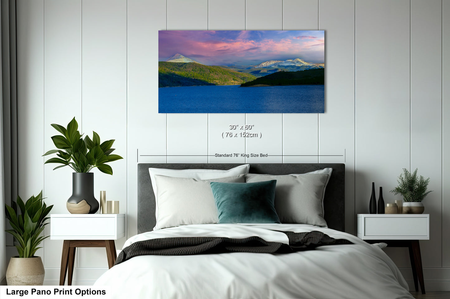 Lake Dillon panorama picture, Breckenridge, Colorado wall art, mountain lake, Frisco Colorado, extra large wall art, mountains