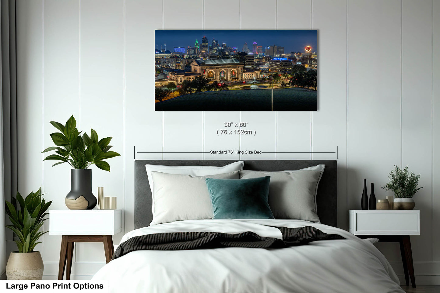 Union Station and Kansas City Skyline, Western Auto Neon Sign, Kansas City Wall Art