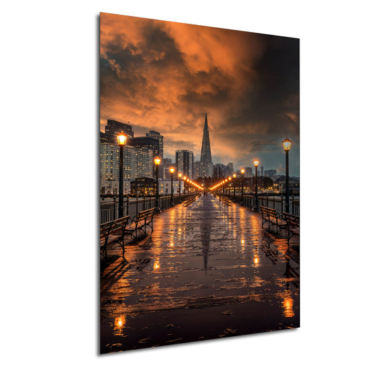 San Francisco Canvas Wall Art Photo Print Sunset Wall Decor Home Wall Decor Office Decor Skyline Wall Art