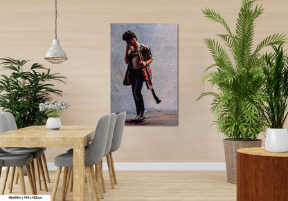 Eddie Van Halen Canvas Print | Rock 'n Roll Photo Art | Wall Art Photography | Van Halen Hanging Wall Art