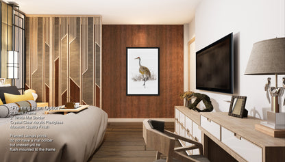 Sandhill Crane, Yellowstone National Park, Western Wall Art, available on Paper, Canvas, Metal, or Acrylic, great for Home, Office, and Dorm