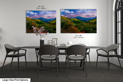 a dining room with a table and chairs