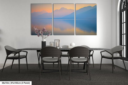 a dining room with a table and four chairs