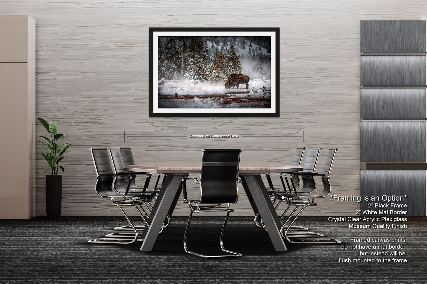 a picture of a dining room with a table and chairs