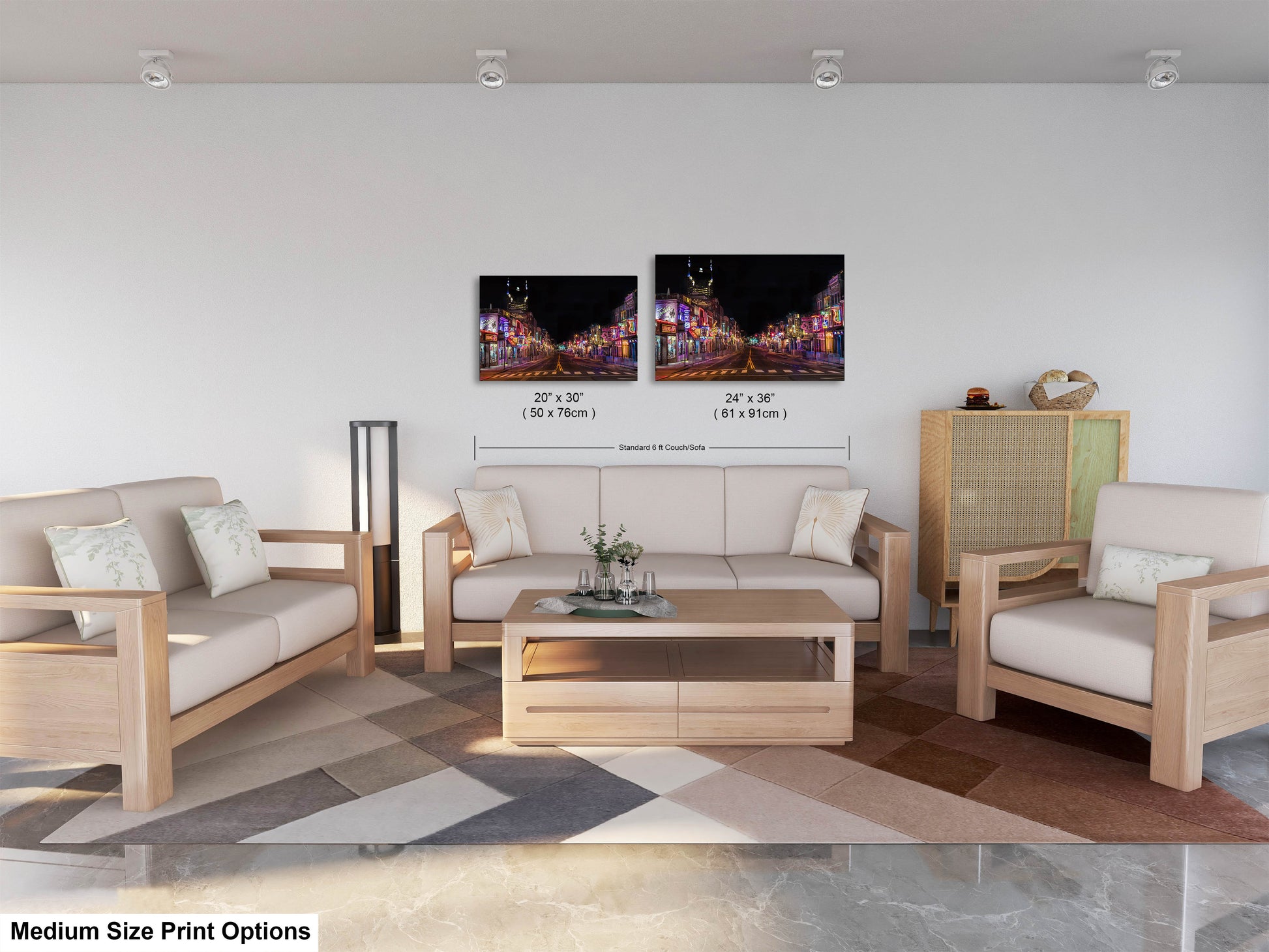 a living room with two couches and a coffee table