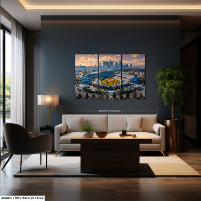 a living room filled with furniture and a painting on the wall