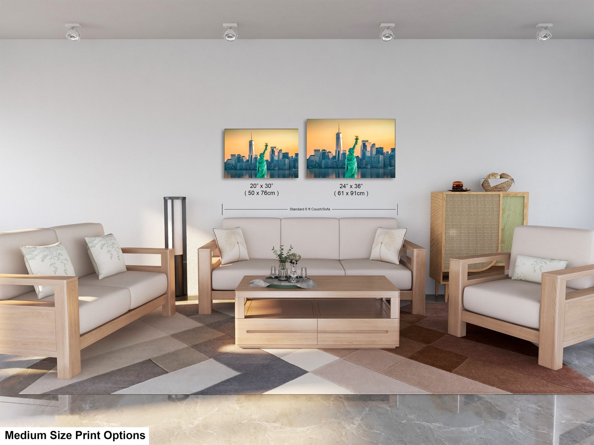 a living room with two couches and a coffee table