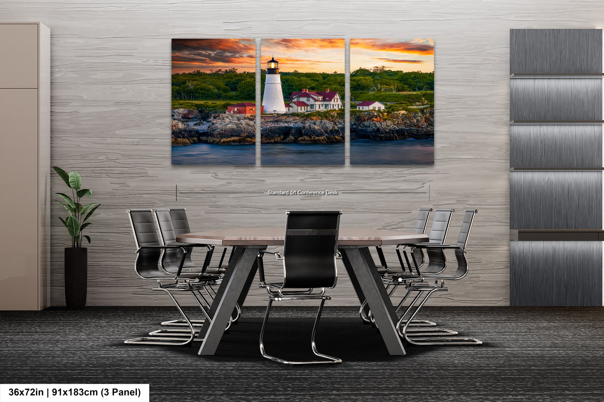a dining room table with chairs and a painting on the wall